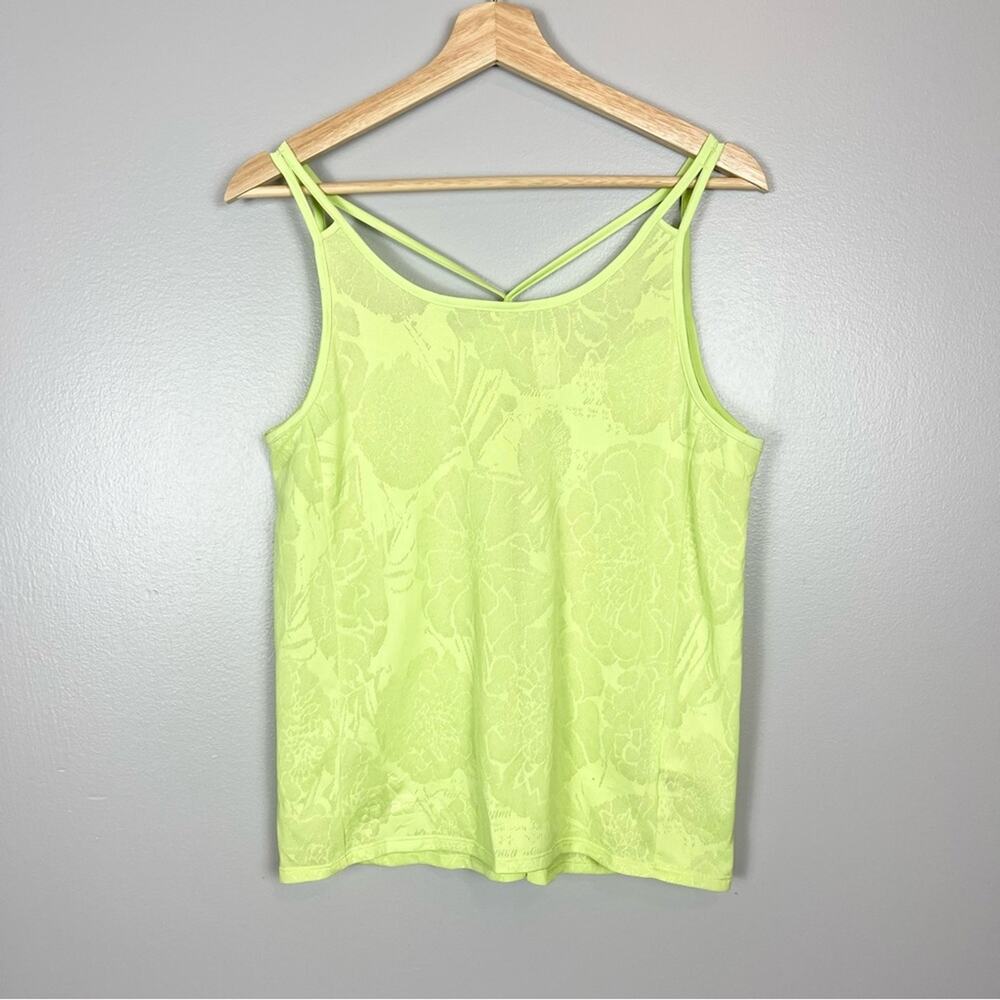 Adidas Made To Be Remade Running Athletic Tank Top Woman’s size M Neon Green